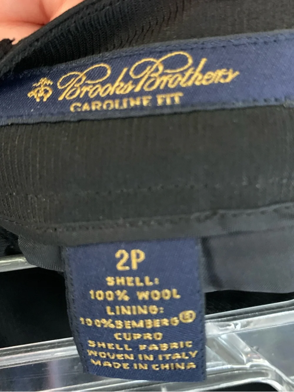 Brooks Brothers Black Women's Three-Button Blazer